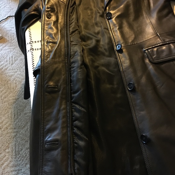 Genuine Leather Coat - Picture 4 of 5